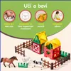 Olvy Magnetické stavební kostky Montessori Toys 80 ks Náhled obrázku produktu 8