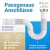 LOBENSWERK Siphon Küchenspüle mit hochwertiger Aluminium Produktbild-Vorschau 3