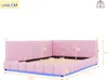 MODFU gestoffeerd bed, uitschuifbaar, 140x200 cm, met Productafbeelding-voorbeeld 6