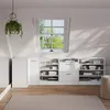 Dachschrägenschrank Eckschrank Vicco Rion Weiß Hochglanz Produktbild-Vorschau 3