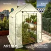AREBOS Treibhaus 143x143x195 cm mit Ablagen & Produktbild-Vorschau 4