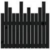 Wand-Kopfteil Schwarz 82,5x3x80 cm Massivholz Kiefer Produktbild-Vorschau 5