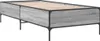 vidaXL Bettgestell Grau Sonoma 90x190 cm Holzwerkstoff und Produktbild-Vorschau 3