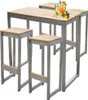 Teako Design Barhocker Set Cadore 4 Stück mit Tisch Produktbild-Vorschau 1