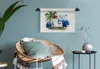 MuchoWow® Wandteppich Wandbehang Leuchtturm - Palme - Vogel Produktbild-Vorschau 5