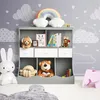 COSTWAY Dětský regál, regál na hračky s 5 přihrádkami a 3 Náhled obrázku produktu 2