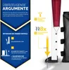 Marketing image showcasing features of a red pop-up gazebo. Anteprima dell’immagine prodotto
