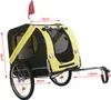 Wiltec príves na bicykel pre psov 220x700x78cm žlto-čierny Náhľad obrázku produktu 5