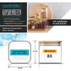 A collage of product images and marketing text for glass food storage containers. Anteprima dell’immagine prodotto
