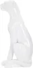 Mauro Ferretti Leopardenfigur sitzend  27x38x74 cm weiß Produktbild-Vorschau 2
