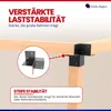 GeZu Impex Pfosten Eckverbinder 71 x 71 mm Schwarz Produktbild-Vorschau 6