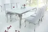 Barock Design Esstisch MODERN BAROCK 200cm weiß Edelstahl Produktbild-Vorschau 3