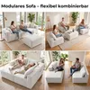 Cord Modulsofa mit Tiefsitz, frei kombinierbares Ecksofa Produktbild-Vorschau 9