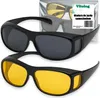 2 x Autofahrerbrille Nachtsichtbrille Sonnenbrille Tag Und Produktbild-Vorschau 1