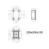 ARLI Schaltschrank IP65 ABS Kunststoff Gehäuse 250x350x150 Produktbild-Vorschau 9
