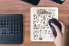 MuchoWow® Mauspad Mousepad Meerestiere - Muschel - Schwarz Produktbild-Vorschau 5