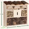 CADOCA® Insektenhotel Bug's Inn 31x30,5x9,5cm Holz Produktbild-Vorschau 5