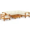 vidaXL 8-teiliges Garten-Lounge-Set mit Kissen 100 x 60 cm Produktbild-Vorschau 1