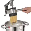 A pasta maker is being used to extrude spaghetti into a pot of boiling water. Produktbild-Vorschau