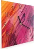 Wanduhr aus Glas mit Motiv Abstrakte Farben- 30 x 30 cm - Produktbild-Vorschau 2
