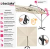 slunečník tectake® Sunna 250 x 250 cm s LED solárním Náhled obrázku produktu 3