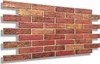A close-up, angled view of decorative brick wall panels. Anteprima dell’immagine prodotto