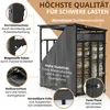 Houthok buiten met dak en 2 afdekzeilen 185x105x185cm 1m Productafbeelding-voorbeeld 6