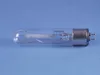 A single light bulb on a blue background. Produktbild-Vorschau