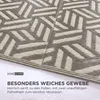 HOMESCAPES Outdoor Teppich wetterfest grau-weiß 240 x 300 Produktbild-Vorschau 4