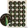 Weihnachtsaufkleber SET 5 x 24 weihnachtliche Sticker 4 cm Produktbild-Vorschau 4