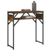 Konzolový stolek s policí kouřový dub 75x30x75cm materiál Náhled obrázku produktu 3