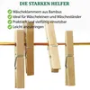 Wäscheklammer aus Bambus ( 6cm ), 96 Stück, Bambusklammer Produktbild-Vorschau 2