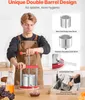 A man is using a juice press in a kitchen setting, with various fruits and juice bottles visible. Náhľad obrázku produktu