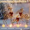 LEADZM 3-teiliges Weihnachtsbeleuchtung Rentier Rattan , Produktbild-Vorschau 5