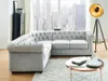 Vente-unique CHESTERFIELD, Ecksofa, Wohnzimmer, Hellgrau, 5 Produktbild-Vorschau 4