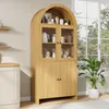 Merax Sideboard mit Glastüren, Vitrine mit Bogendecke, Produktbild-Vorschau 7