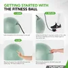 Tunturi Anti Burst Fitness Ball avec Pompe - Ballon de yoga Voir les images du produit 5