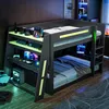 Merax Gaming Etagenbett 140x200 cm, Hochbett mit Produktbild-Vorschau 3