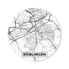 MuchoWow® Mauspad Mousepad Böblingen - Karte - Stadtplan Produktbild-Vorschau 1