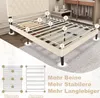 LZQ Polsterbett 140 x 200 cm Doppelbett mit Leder Kopfteil, Produktbild-Vorschau 6