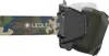 A close-up side view of a camouflage-patterned headlamp strap attached to the headlamp unit. Náhled obrázku produktu