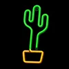 Forever Light Neon LED CACTUS arancione/verde Bat + USB Anteprima dell’immagine prodotto 3