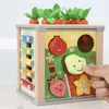 Lernspielzeug Holzpuzzle Würfel Karottenernte: Kreatives Produktbild-Vorschau 7