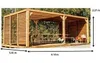 Pergola Thermauvent - Bois thermochauffé - Ventelles Voir les images du produit 2