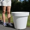 Blumentopf Übertopf Blumenkübel 58 cm x 52,2 cm Weiß Produktbild-Vorschau 6