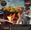 KESSER® Dutch Oven Set BBQ Feuertopf Schmortopf, Gusseisen Produktbild-Vorschau 3