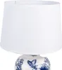 Stolní lampa Clayre & Eef Ø 28x42 cm Bílá modrá keramika Náhled obrázku produktu 2