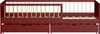 Kinderbett 190x90cm terracotta mit Schubladen ADAM Produktbild-Vorschau 3
