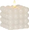 Świeca Led woskowa filarowa FLAMME DOT biała 9,5cm Podgląd zdjęcia produktu 2