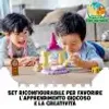 Two young children are playing with a LEGO DUPLO castle set on a table. Produktbild-Vorschau